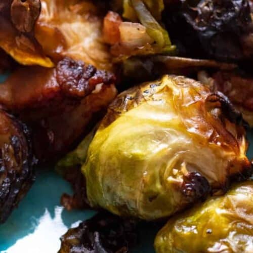 Brussels sprouts with bacon.