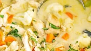 Chicken cauliflower soup.