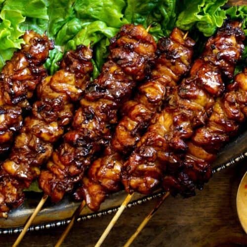 Thai coconut skewers.