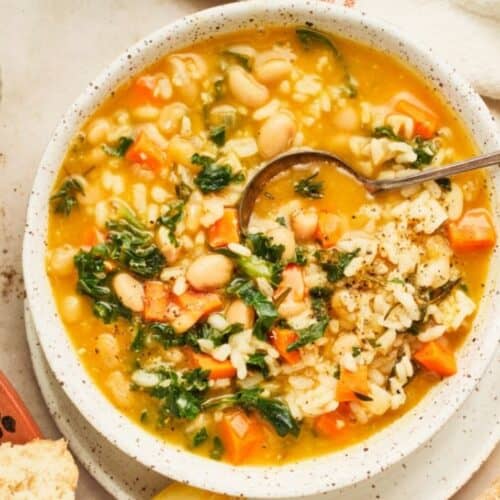 Lemon kale soup.