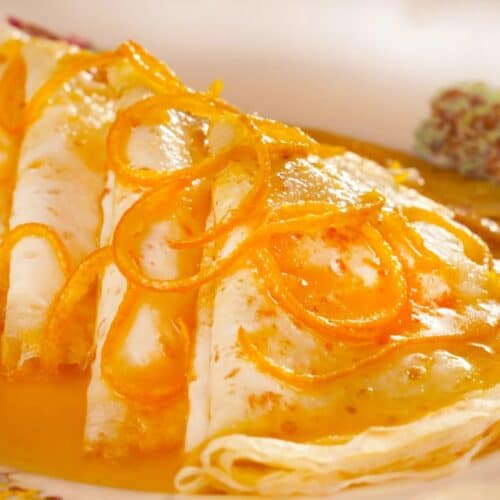 Crepes suzette.