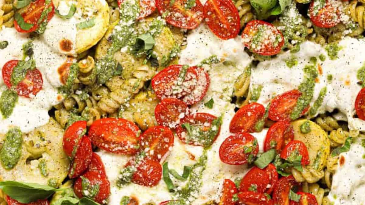 Pesto Pasta Bake.