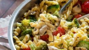 Creamy broccoli pasta.