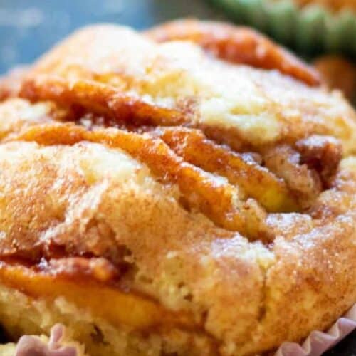 Cinnamon apple muffins.