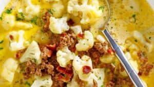 Cheeseburger soup.