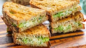 Broccoli grilled cheese.