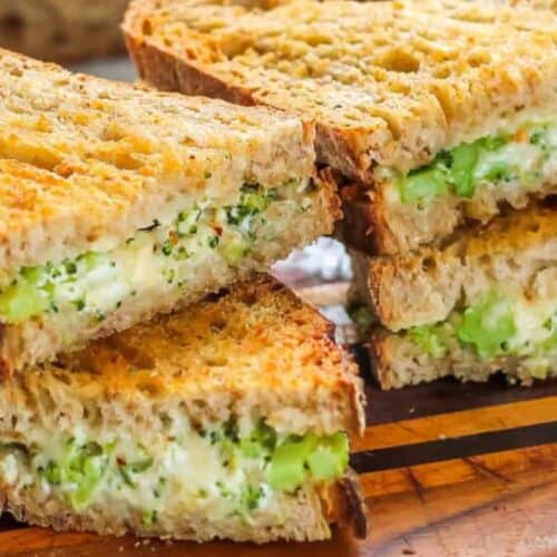 Broccoli grilled cheese.