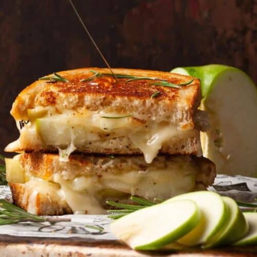 Brie apple grilled cheese.