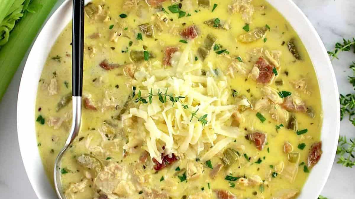 Chicken Cordon Bleu Soup.