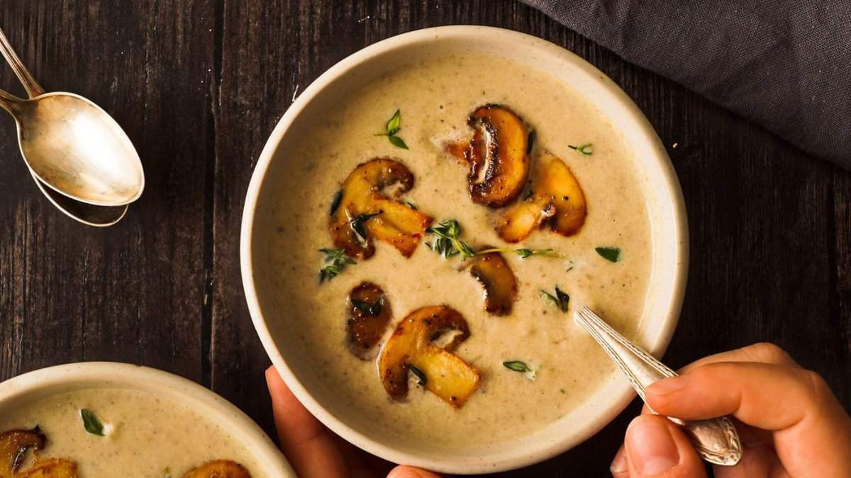 Creamy Mushroom Soup.