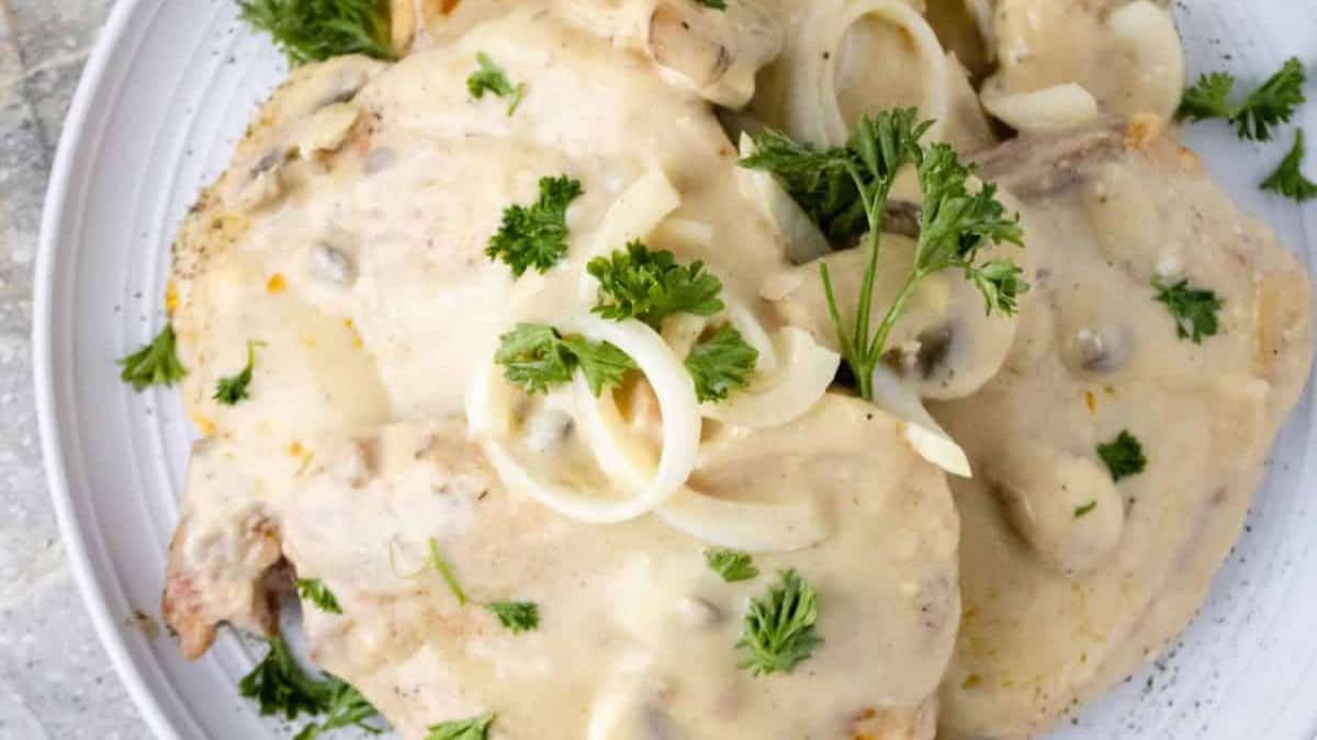 Crock Pot Pork Chops and Gravy.