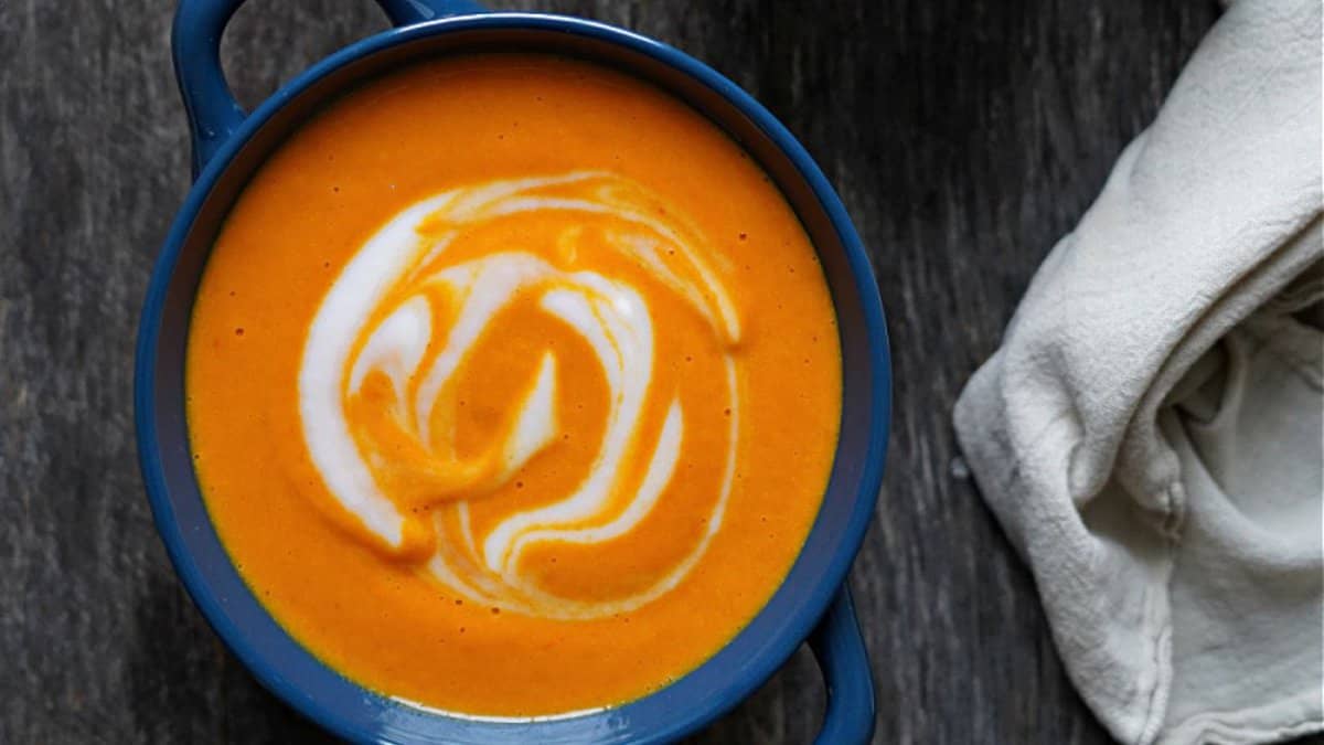 Roasted Sweet Bell Pepper Soup.