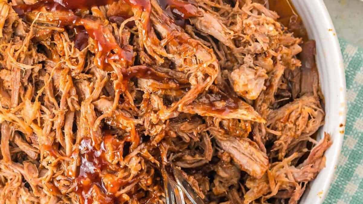 Slow Cooker Cherry Cola Pulled Pork.