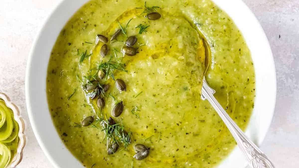 Zucchini Leek Soup.