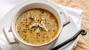 Mushroom soup.