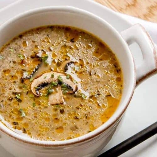 Mushroom soup.
