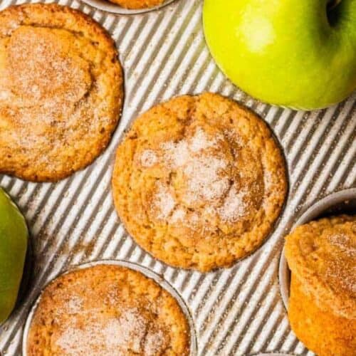Cinnamon applesauce muffins.