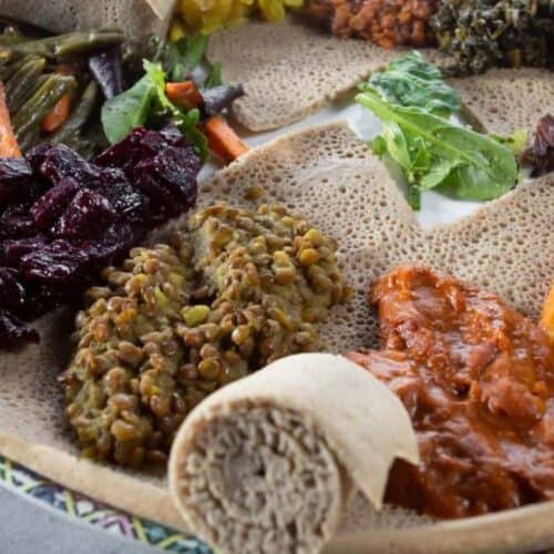 Ethiopian food.