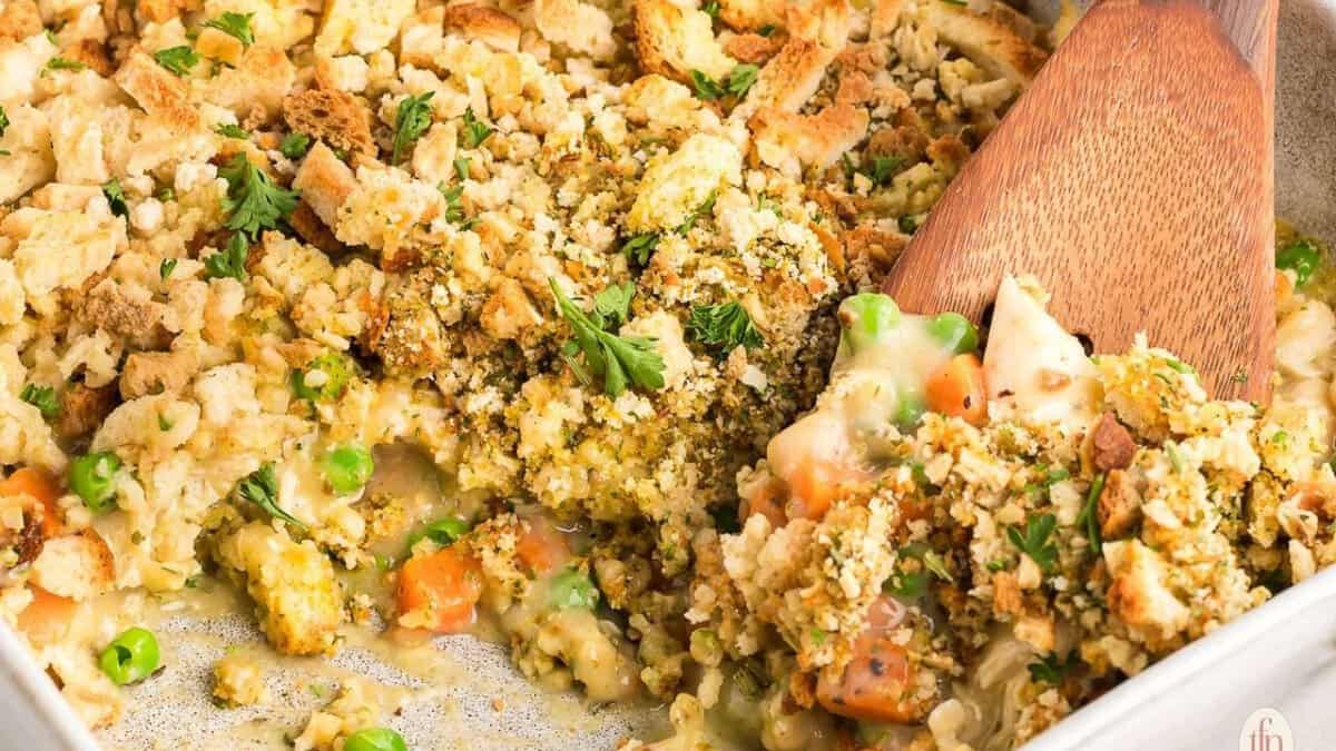 Chicken Stuffing Casserole.