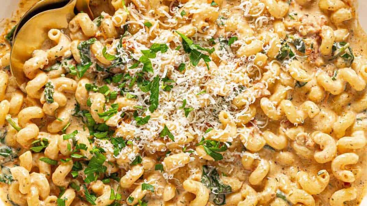 Creamy Pasta with Sun-Dried Tomatoes.