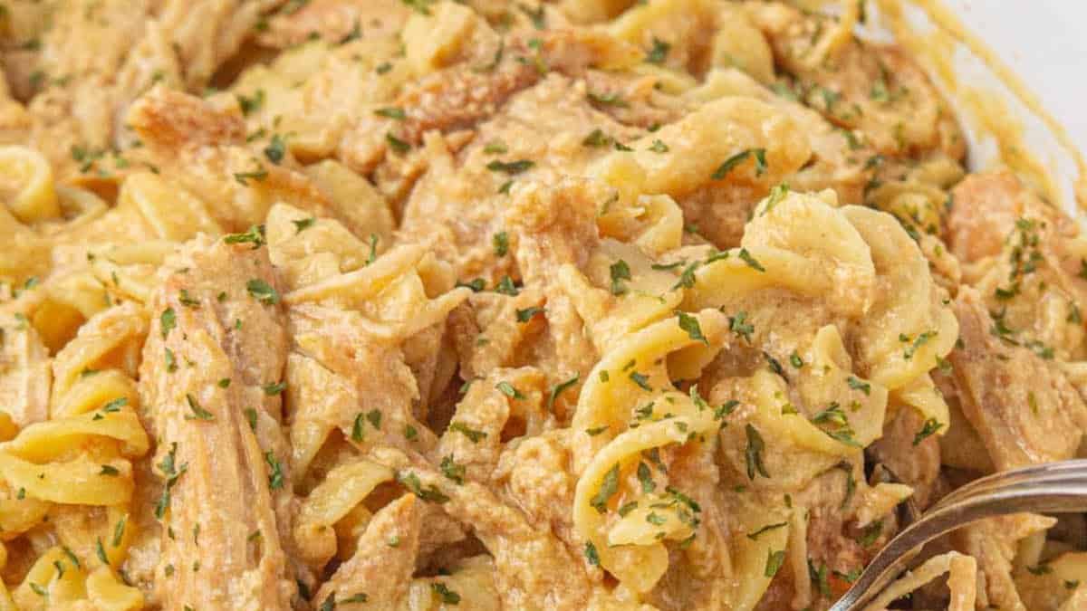 Crockpot Chicken and Noodles.