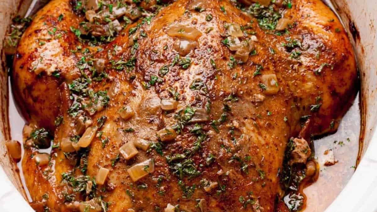 Crockpot Whole Chicken.