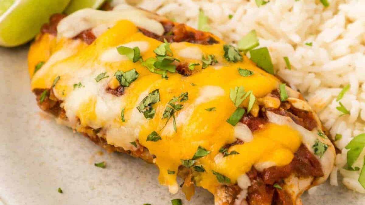 Salsa chicken.