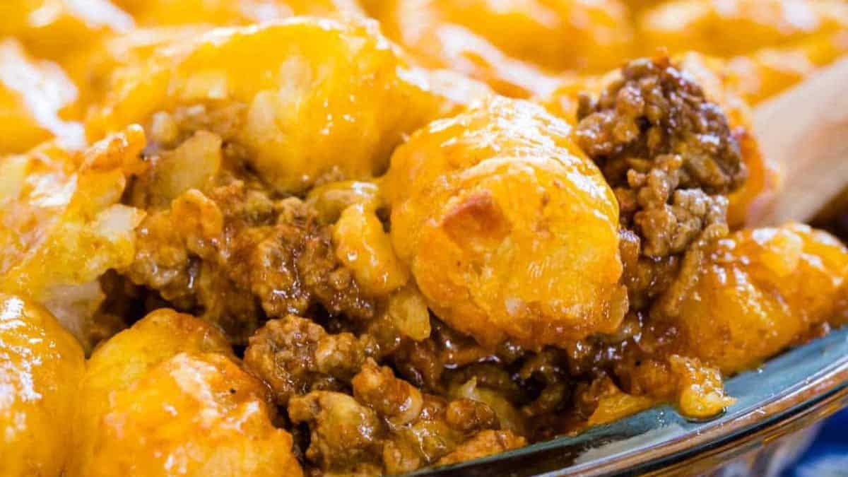 Sloppy Joe Tater Tot Casserole.