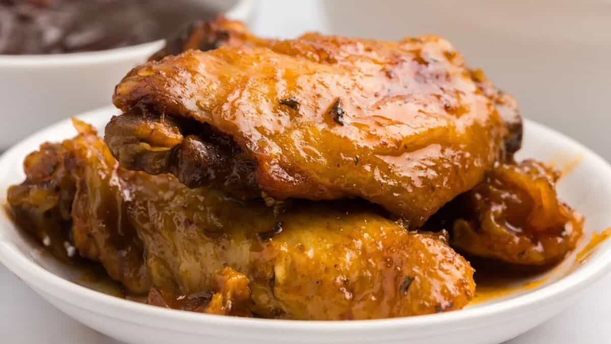 Slow Cooker BBQ Chicken Wings.