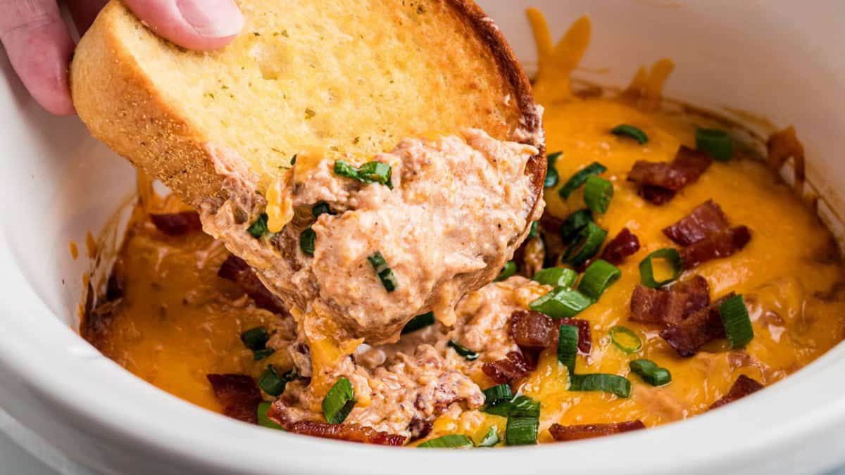 Slow Cooker Barbecue Chicken Dip.