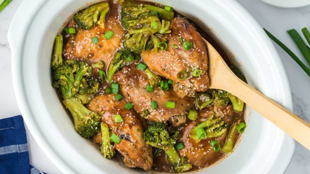 Slow Cooker Chicken and Broccoli.