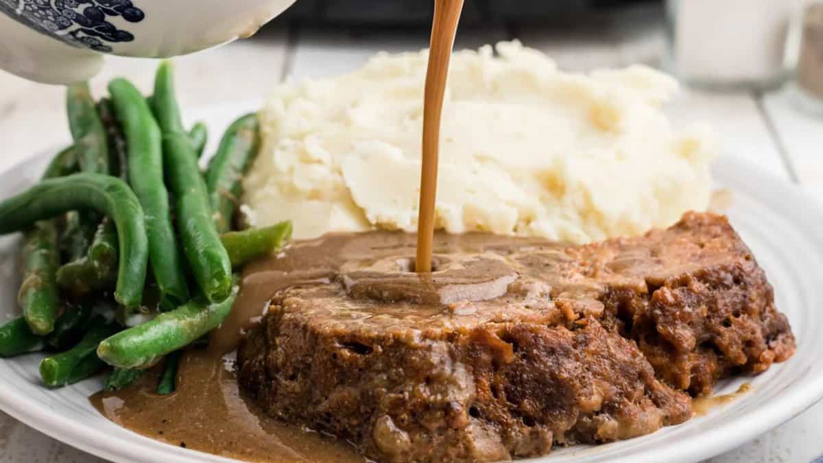 Slow Cooker Lipton Onion Meatloaf.