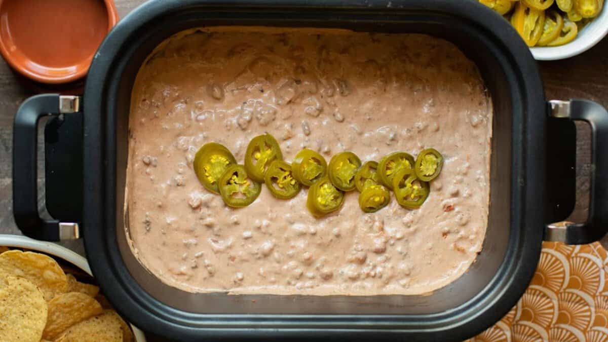 Slow Cooker Taco Dip.