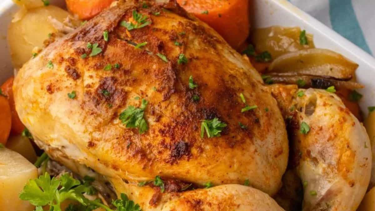 Slow Cooker Whole Chicken.