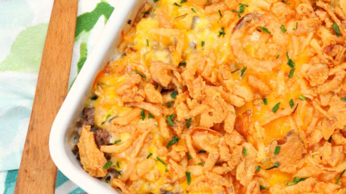 Tater Tot Casserole.