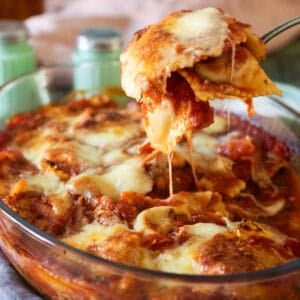 Ravioli casserole.