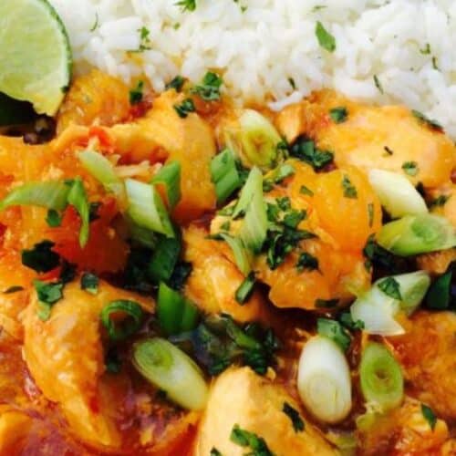 Pineapple chicken chili.
