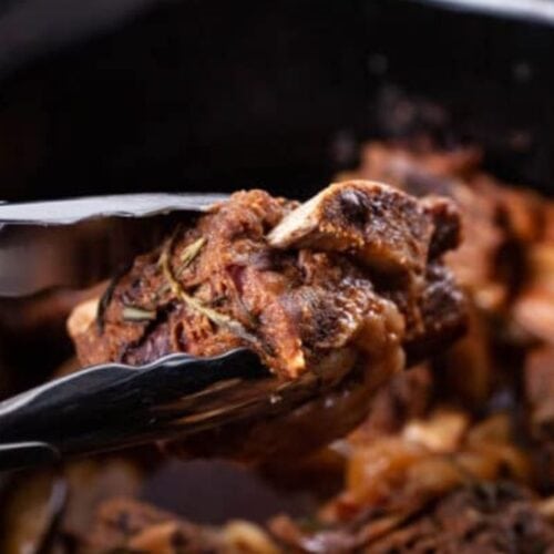 Slow cooked ribs.