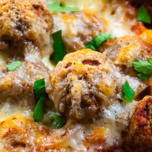 Meatball casserole.