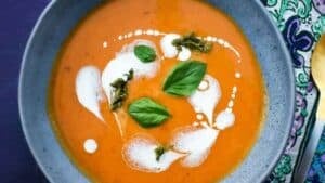 Roasted butternut squash soup.
