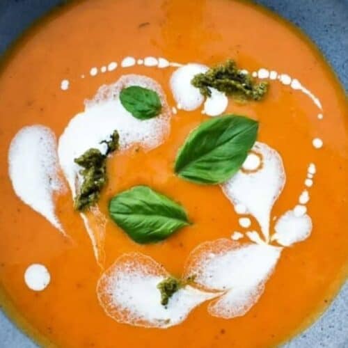 Roasted butternut squash soup.