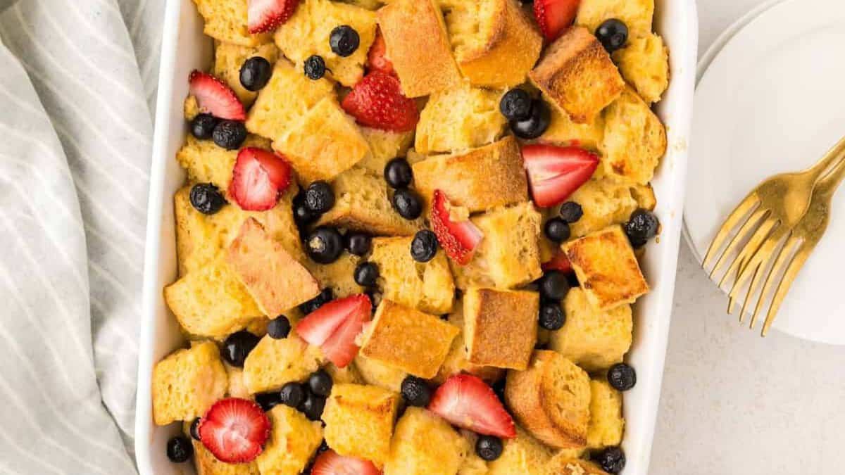 Berry French Toast Casserole.