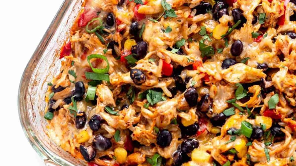 Chicken Burrito Casserole.