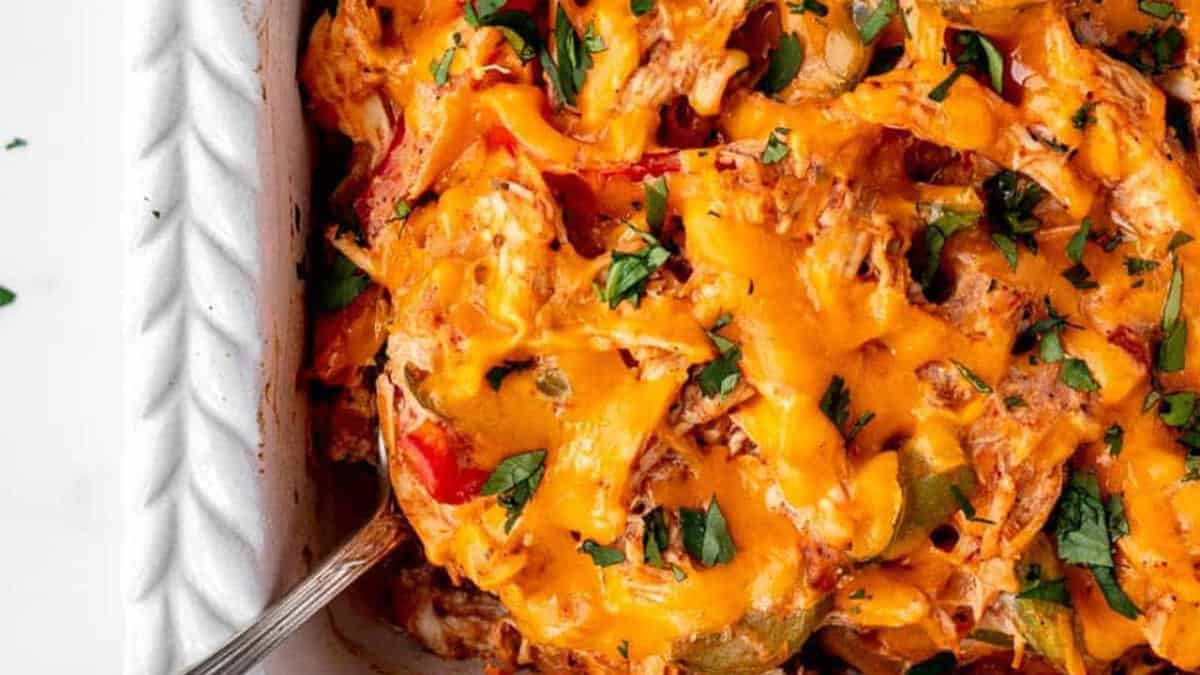 Chicken Fajita Casserole.