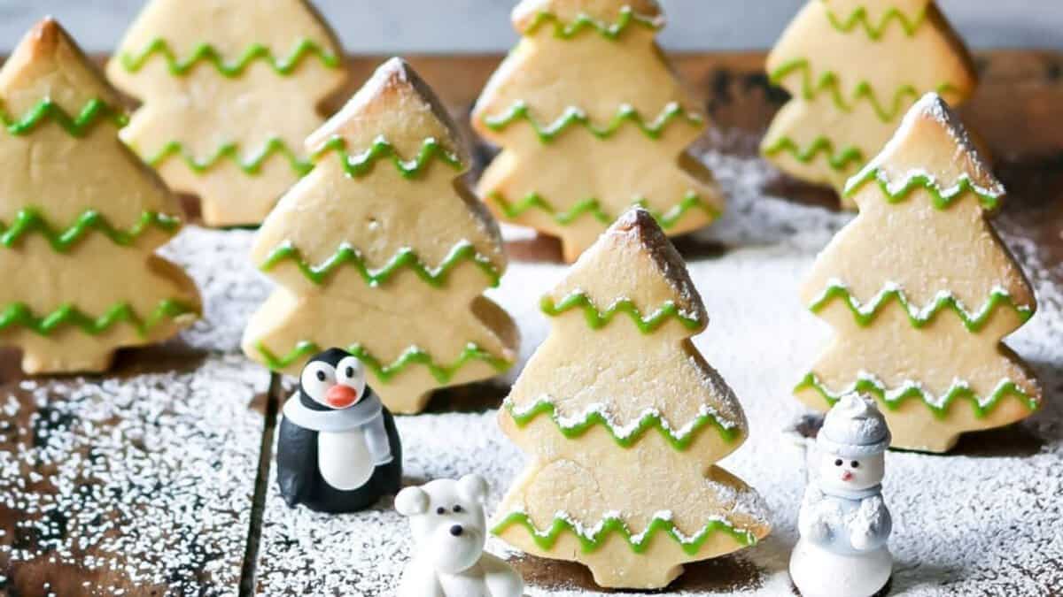 Christmas Tree Cookies.