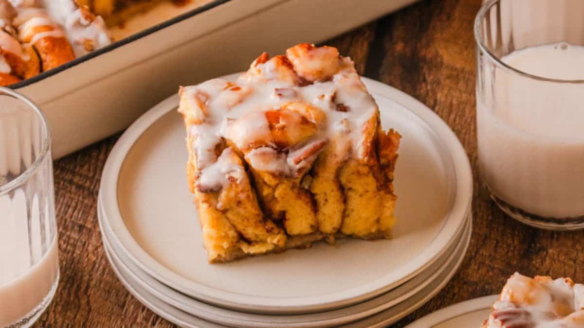 Cinnamon Roll French Toast Casserole.