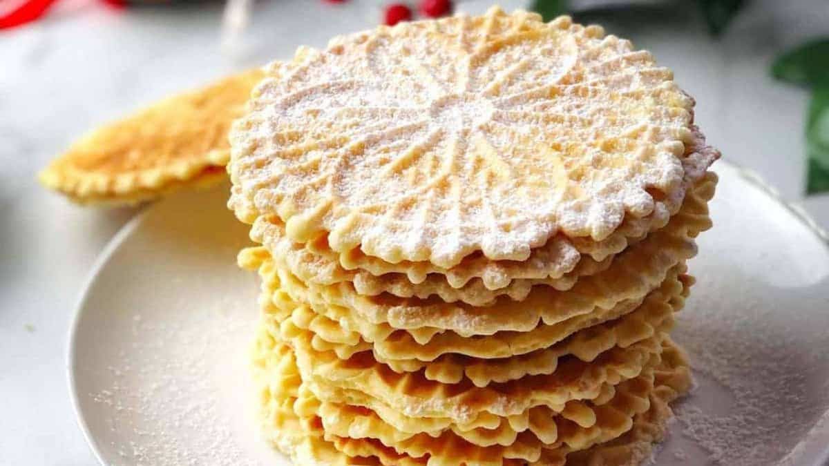 Classic Italian Pizzelle.