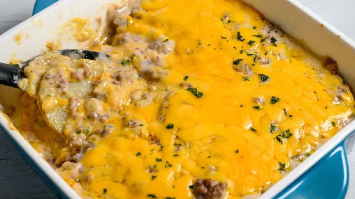 Ground Beef and Potato Casserole.