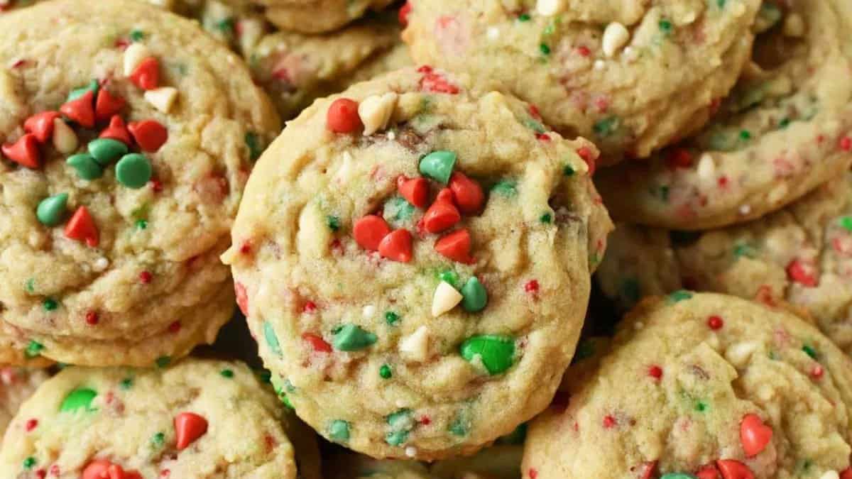 No Chill Chocolate Chip Christmas Cookies.