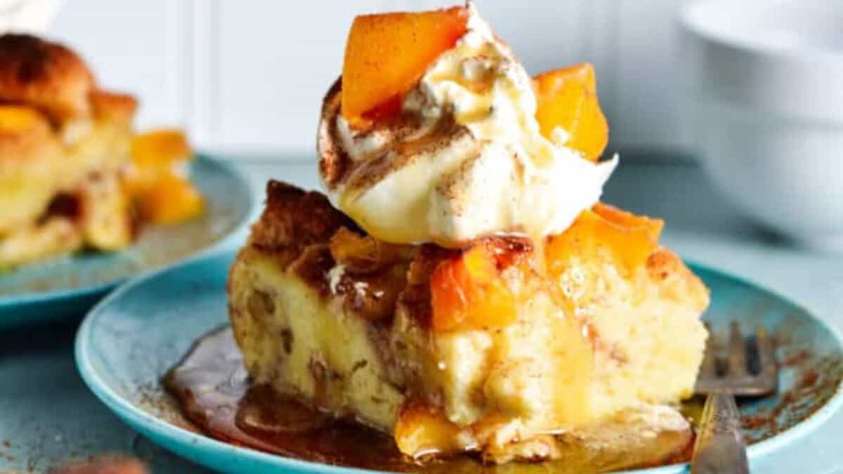 Peach French Toast Casserole.